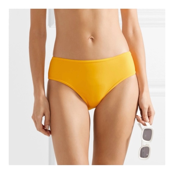 Diane Von Furstenberg Hipster Swim Bottom in Saffron NWT - Picture 1 of 6